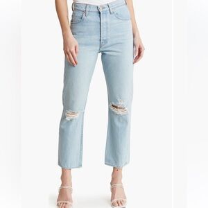 MOTHER “The Tippy Top” Sweet Tooth High Waisted Ankle Straight Jeans Size 26